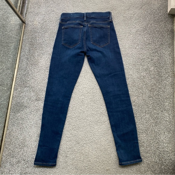 Loft Modern Skinny Jeans Dark Wash  Stretch Rise 8” Inseam 26” Zip Fly 25 Petite - Picture 6 of 7